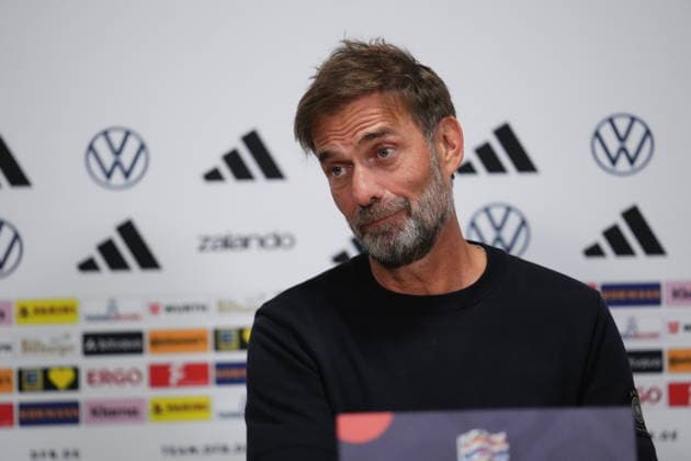 NED: Jurgen Klopp press conference, PK, Pressekonferenz Germany national team, Nationalteam head coach Jurgen Klopp press conference at MD-1 of Netherlands v Germany, UEFA Nations League match at Johan Cruyff Arena Stadium on September 23, 2026 in Amsterdam Netherlands. kpng Copyright: xBaguxBlancox xPRESSINPHOTOx PS_2627_JURG_034