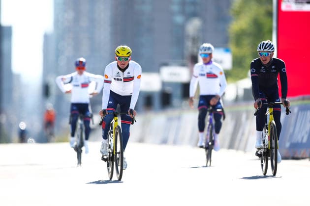 2026 UCI Road World Championships Picture by Vaughn Ridley SWpix.com - 23 09 2026 - Cycling - 2026 UCI Road World Championships - MontrÃ al, Canada - Training Practice - Great Britain Copyright: x xSWpix.comx(t axPhotographyxHubxLtd)xVaughnxRidley SWpix.comx SWP-3521-2126