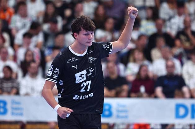 Vincent Faciejew (THW Kiel, 27) ballt die Faust GER, TV Huettenberg vs THW Kiel, Handball, DHB-Pokal, 2. Runde, Spielzeit 2026 2027, 23.09.2026 GER, TV Huettenberg vs THW Kiel, Handball, DHB-Pokal, 2. Runde, Spielzeit 2026 2027, 23.09.2026 Wetzlar Copyright: xEibner-Pressefoto RenexWeissx EP_RWS