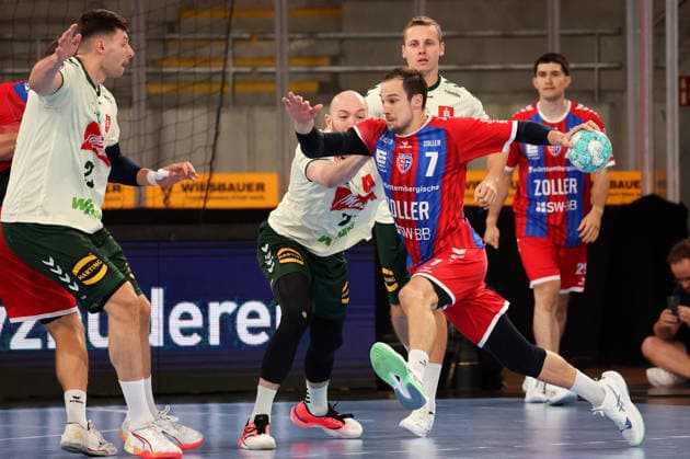 23.09.2026, Deutschland, Bietigheim, Handball DHB-Pokal, Saison 2026 2027 SG BBM Bietigheim vs. GWD Minden, Dominik Claus (BBM)