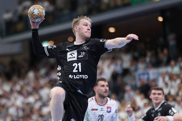 TV Hüttenberg - THW Kiel, DHB-Pokal Eric Johansson (THW Kiel, 21). DHB-Pokalspiel der 2. Runde zwischen dem TV Hüttenberg und dem THW Kiel am 23. September 2026 in der Buderus-Arena in Wetzlar., Wetzlar Hessen Deutschland Buderus-Arena