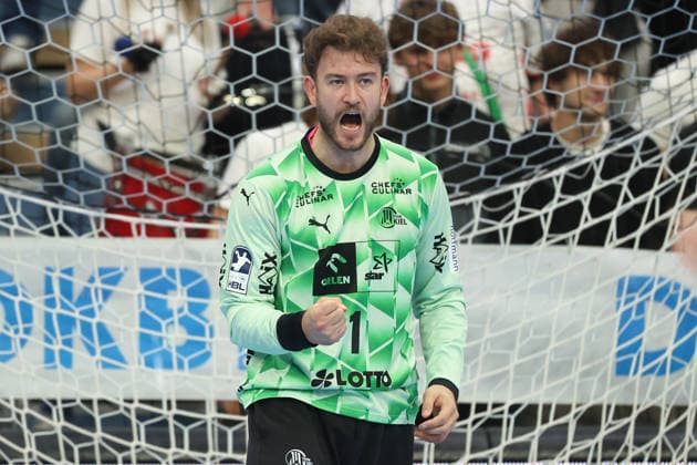 TV Hüttenberg - THW Kiel, DHB-Pokal Torwart Gonzalo PÃ rez de Vargas (THW Kiel, 1). DHB-Pokalspiel der 2. Runde zwischen dem TV Hüttenberg und dem THW Kiel am 23. September 2026 in der Buderus-Arena in Wetzlar., Wetzlar Hessen Deutschland Buderus-Arena