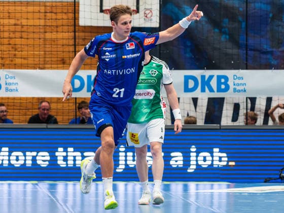 Till Wente (HBW Balingen-Weilstetten 21), HBW Balingen-Weilstetten vs. TSV Hannover-Burgdorf, Handball, DHB-Pokal, 2. Runde, Saison 2026 2027, 23.09.2026, HBW Balingen-Weilstetten vs. TSV Hannover-Burgdorf, Handball, DHB-Pokal, 2. Runde, Saison 2026 2027, 23.09.2026 Balingen Copyright: xEibner-Pressefoto FlorianxSchustx EP_FSU