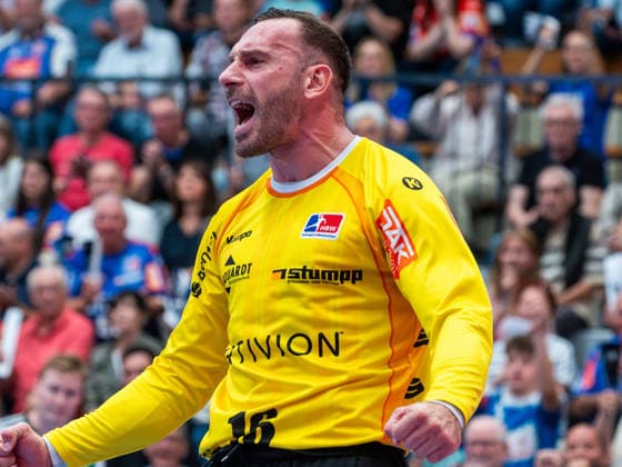 Vladimir Cupara (HBW Balingen-Weilstetten 16), HBW Balingen-Weilstetten vs. TSV Hannover-Burgdorf, Handball, DHB-Pokal, 2. Runde, Saison 2026 2027, 23.09.2026, HBW Balingen-Weilstetten vs. TSV Hannover-Burgdorf, Handball, DHB-Pokal, 2. Runde, Saison 2026 2027, 23.09.2026 Balingen Copyright: xEibner-Pressefoto FlorianxSchustx EP_FSU