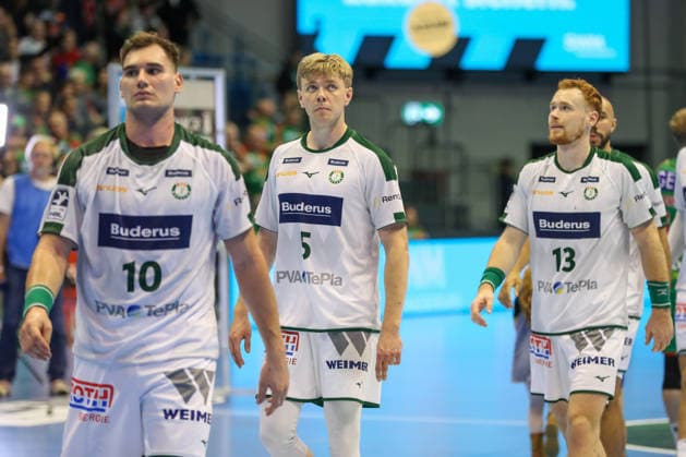 23.09.2026, xgox, Handball - DHB Pokal 2. Runde SC Magdeburg - HSG Wetzlar emspor, v.l. Tristan Kirschner (Wetzlar, 5) enttaeuscht, schaut enttaeuscht, niedergeschlagen, disappointed Magdeburg