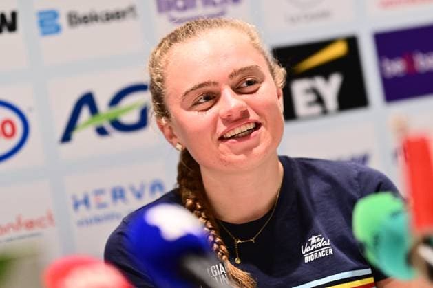 UCI 2026 Road World Championship, WM, Weltmeisterschaft Montreal 23 09 2026 MONTREAL, CANADA - SEPTEMBER 23 : Decruyenaere Yana pictured during a press conference, PK, Pressekonferenz at the 2026 UCI Road World Championships in Montreal on September 23, 2026 in Montreal, Canada, 23 09 2026 Montreal Canada  Copyright: xPeterxDexVoechtx