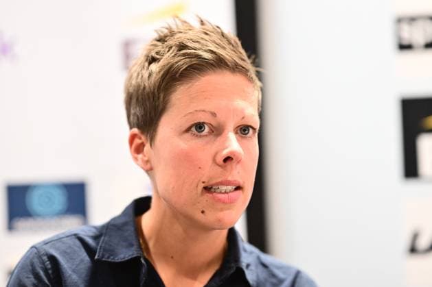 UCI 2026 Road World Championship, WM, Weltmeisterschaft Montreal 23 09 2026 MONTREAL, CANADA - SEPTEMBER 23 : De Baat Kim (BEL) Talent Coach of the Belgian national cycling team Road Women Juniors & Assistant National Coach Road Women U23 & Elite pictured during a press conference, PK, Pressekonferenz at the 2026 UCI Road World Championships in Montreal on September 23, 2026 in Montreal, Canada, 23 09 2026 Montreal Canada  Copyright: xPeterxDexVoechtx