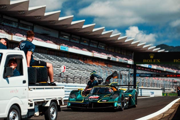 FIA WEC - 6 HOURS OF FUJI 2026 007 GAMBLE Tom (gbr), TINCKNELL Harry (gbr), Aston Martin THOR Team, Aston Martin Valkyrie 007, Hypercar, scrutineering, verifications techniques, during the 6 Hours of Fuji 2026, 6th round of the 2026 FIA World Endurance Championship, from September 25 to 27, 2026 on the Fuji Speedway in Oyama, Shizuoka, Japan -  Copyright: xAndreaxLorenzinax