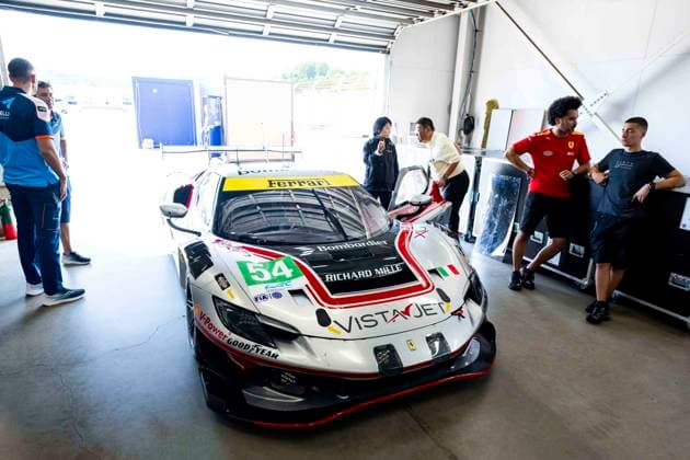 FIA WEC - 6 HOURS OF FUJI 2026 54 CASTELLACCI Francesco (ita), FLOHR Thomas (sui), RIGON Davide (ita), Vista AF Corse, Ferrari 296 GT3 Evo 54, LM GT3, scrutineering, verifications techniques, during the 6 Hours of Fuji 2026, 6th round of the 2026 FIA World Endurance Championship, from September 25 to 27, 2026 on the Fuji Speedway in Oyama, Shizuoka, Japan - OyamaJapan  Copyright: xFabrizioxBoldonix