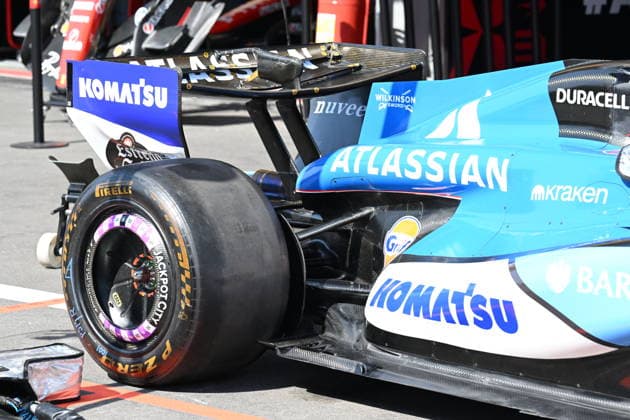 F1 - AZERBAIJAIN GRAND PRIX 2026 Williams F1 Team FW48, mechanical detail rear suspension during the 2026 Formula 1 Azerbaijan Grand Prix, 15th round of the 2026 Formula One World Championship, WM, Weltmeisterschaft from September 24 to 26, 2026 on the Baku City Circuit, in Baku, Azerbaijan - BakuAzerbaijan  Copyright: xALBERTOxVIMERCATIx