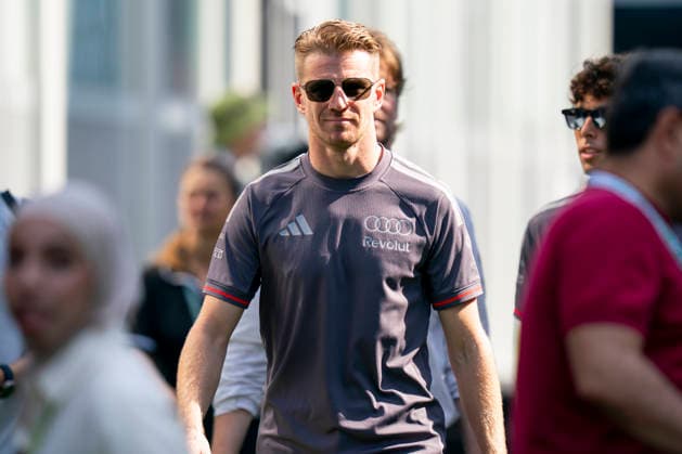 FORMULA 1 AZERBAIJAN GRAND PRIX 2026 Nico Hulkenberg (GER) 27 Audi F1 Team arriving for practice during the Formula 1 Qatar Airways Azerbaijan Grand Prix 2026, Round 15 of the 2026 Formula 1 World Championship, WM, Weltmeisterschaft from 24th - 26th September 2026 at the Baku City Circuit, Baku, Azerbaijan. Credit: Robbie Hoad Every Second Media Editorial use only. All images are copyright Every Second Media Limited. No images may be reproduced without prior permission. Copyright: xIMAGO EveryxSecondxMediax ESM-2183-0098 RobbiexHoadx xEveryxSecondxMediax