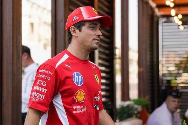 FORMULA 1 AZERBAIJAN GRAND PRIX 2026 Charles Leclerc (MON) 16 Ferrari arriving for practice during the Formula 1 Qatar Airways Azerbaijan Grand Prix 2026, Round 15 of the 2026 Formula 1 World Championship, WM, Weltmeisterschaft from 24th - 26th September 2026 at the Baku City Circuit, Baku, Azerbaijan. Credit: Robbie Hoad Every Second Media Editorial use only. All images are copyright Every Second Media Limited. No images may be reproduced without prior permission. Copyright: xIMAGO EveryxSecondxMediax ESM-2183-0100 RobbiexHoadx xEveryxSecondxMediax