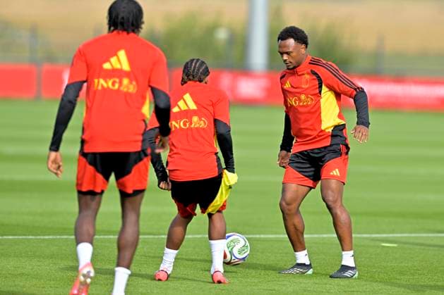 Italy v Belgium - UEFA Nations League 2026 Media Activities 24 09 2026 TUBEKE, BELGIUM - SEPTEMBER 24 : Openda Lois forward of Belgium during a training session ahead of the UEFA Nations League tournament league phase matchday 1 group A1 match between Italy and Belgium on September 24, 2026 in Tubeke, Belgium, 24 09 2026 Tubeke Belgium  Copyright: xSesx