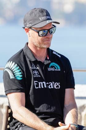 THE LOUIS VUITTON 38TH AMERICA™S CUP PRELIMINARY REGATTA, NAPLES Nathan Outteridge Emirates Team New Zealand 1 Helm During the press conference, PK, Pressekonferenz to present the teams at Castel dell™Ovo on 24 September 2026. _BPH3642 Copyright: xAntonioxBalascox
