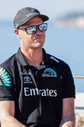 THE LOUIS VUITTON 38TH AMERICA™S CUP PRELIMINARY REGATTA, NAPLES Nathan Outteridge Emirates Team New Zealand 1 Helm During the press conference, PK, Pressekonferenz to present the teams at Castel dell™Ovo on 24 September 2026. _BPH3675 Copyright: xAntonioxBalascox