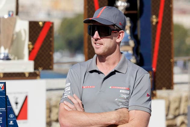 THE LOUIS VUITTON 38TH AMERICA™S CUP PRELIMINARY REGATTA, NAPLES Peter Burling Luna Rossa 1 Helm During the press conference, PK, Pressekonferenz to present the teams at Castel dell™Ovo on 24 September 2026. _BPH3922 Copyright: xAntonioxBalascox