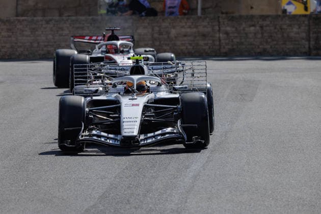 Formula 1 GP Azerbaijan Baku. Thursday, 24. September 2026 Valtteri Bottas 77, Cadillac Formula 1 Team, Esteban Ocon 31, TGR Haas F1 Team; Formula 1 GP Azerbaijan Baku. Thursday, 24. September 2026 Copyright: xBEAUTIFULxSPORTS Erlhofx