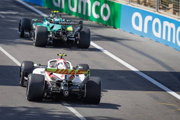 Formula 1 GP Azerbaijan Baku. Thursday, 24. September 2026 Oliver Bearman 87, TGR Haas F1 Team, Fernando Alonso 14, Aston Martin Aramco Formula One Team; Formula 1 GP Azerbaijan Baku. Thursday, 24. September 2026 Copyright: xBEAUTIFULxSPORTS Erlhofx