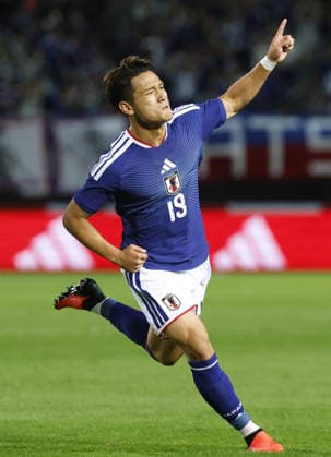 Football: Japan vs. Uruguay Japan s Kuryu Matsuki runs after scoring in the first half of an International Friendly, Länderspiel, Nationalmannschaft against Uruguay in Rifu in Miyagi Prefecture, northeastern Japan, on Sept. 24, 2026.  A14AA0005628552P