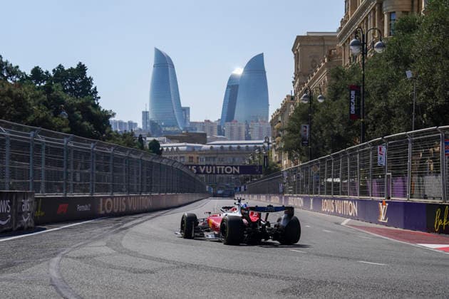 FORMULA 1 AZERBAIJAN GRAND PRIX 2026 Charles Leclerc (MON) 16 Ferrari in practice during the Formula 1 Qatar Airways Azerbaijan Grand Prix 2026, Round 15 of the 2026 Formula 1 World Championship, WM, Weltmeisterschaft from 24th - 26th September 2026 at the Baku City Circuit, Baku, Azerbaijan. Credit: Robbie Hoad Every Second Media Editorial use only. All images are copyright Every Second Media Limited. No images may be reproduced without prior permission. Copyright: xIMAGO EveryxSecondxMediax ESM-2183-0170 RobbiexHoadx xEveryxSecondxMediax