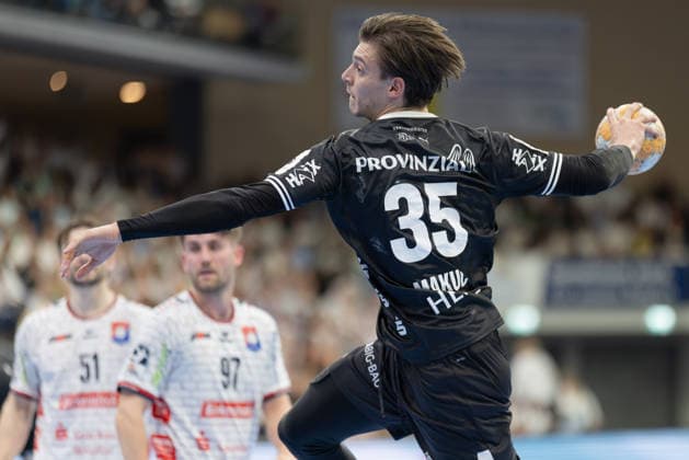 TV Hüttenberg - THW Kiel, DHB-Pokal Domen Makuc (THW Kiel, 35). DHB-Pokalspiel der 2. Runde zwischen dem TV Hüttenberg und dem THW Kiel am 23. September 2026 in der Buderus-Arena in Wetzlar., Wetzlar Hessen Deutschland Buderus-Arena