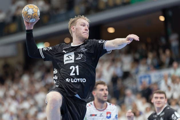 TV Hüttenberg - THW Kiel, DHB-Pokal Eric Johansson (THW Kiel, 21). DHB-Pokalspiel der 2. Runde zwischen dem TV Hüttenberg und dem THW Kiel am 23. September 2026 in der Buderus-Arena in Wetzlar., Wetzlar Hessen Deutschland Buderus-Arena