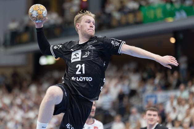 TV Hüttenberg - THW Kiel, DHB-Pokal Eric Johansson (THW Kiel, 21) DHB-Pokalspiel der 2. Runde zwischen dem TV Hüttenberg und dem THW Kiel am 23. September 2026 in der Buderus-Arena in Wetzlar., Wetzlar Hessen Deutschland Buderus-Arena