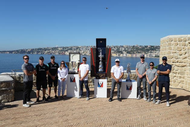 press conference, PK, Pressekonferenz Skipper during the practice race of the Louis Vuitton 38th America s Cup, Naples, Italy, September 24, 2026  Copyright: xAlessandroxGarofalo LaPressex