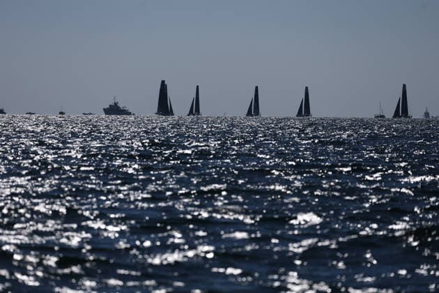 during the practice race of the Louis Vuitton 38th America s Cup, Naples, Italy, September 24, 2026  Copyright: xAlessandroxGarofalo LaPressex