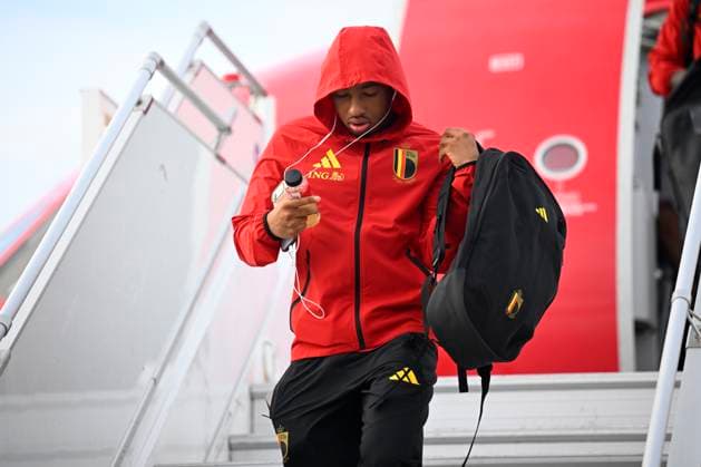 Italy v Belgium - UEFA Nations League 2026 Media Activities 24 09 2026 ROME, ITALY - SEPTEMBER 24 : Fofana Malick forward of Belgium pictured during arrival at the airport prior the UEFA Nations League tournament league phase matchday 1 group A1 match between Italy and Belgium on September 24, 2026 in Rome, Italy, 24 09 2026 Rome Italy  Copyright: xTomasxSiskx