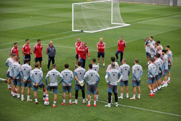 Croatia National Football Team: Training and press conference, PK, Pressekonferenz Players of Croatia during training session of Croatia national football team on September 24, 2026 in Rijeka, Croatia.  GoranxKovacic PIXSELL
