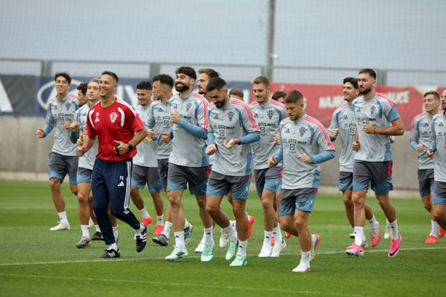 Croatia National Football Team: Training and press conference, PK, Pressekonferenz Players of Croatia during training session of Croatia national football team on September 24, 2026 in Rijeka, Croatia.  GoranxKovacic PIXSELL