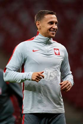 Przemyslaw Frankowski seen during Official press conference, PK, Pressekonferenz and training of Polish National football team before Nations League MD1 game against Bosnia (Maciej Rogowski Ball Raw Images) Warsaw PGE Narodowy Poland Copyright: xMaciejxRogowskix maciejrogowski_24092026-25