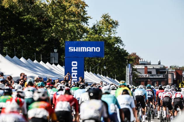 2026 UCI Road World Championships Picture by Alex Whitehead SWpix.com - 24 09 2026 - Cycling - 2026 UCI Road World Championships - MontrÃ al, Canada - Men Junior Road Race - Shimano, Branding MontrÃ al Avenue du Parc Canada Copyright: x xSWpix.comx(t axPhotographyxHubxLtd)xAlexxWhitehead SWpix.comx SWP-3521-2658