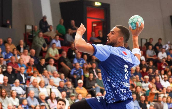 24.09.2026, Deutschland, Stuttgart, DHB Pokal Saison 2026 2027, TVB Stuttgart vs. HC Erlangen, Philipp Ahouansou (TVB)