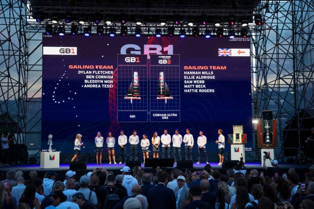 Team GB1Team Presentatione during the pre-regattas of the Louis Vuitton 38th America s Cup, Naples, Italy, September 24, 2026  Copyright: xAlessandroxGarofalo LaPressex