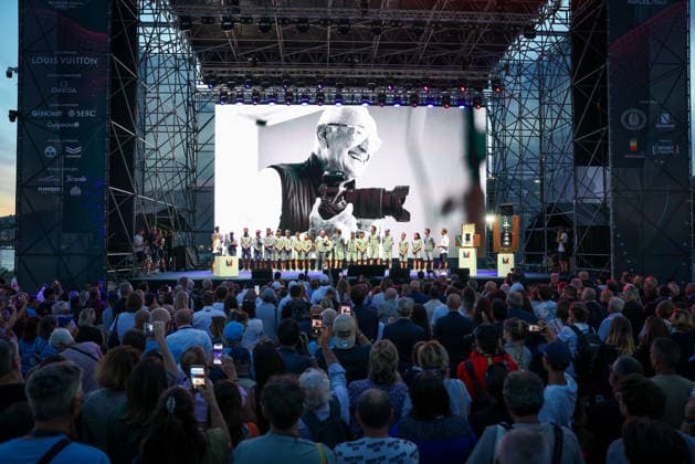 Team Luna Rossa Team Presentatione during the pre-regattas of the Louis Vuitton 38th America s Cup, Naples, Italy, September 24, 2026  Copyright: xAlessandroxGarofalo LaPressex