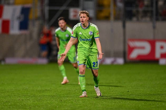 24.09.2026, Fussball, Saison 2026 2027, Testspiel, Rot-Weiß Oberhausen - FC Schalke 04, Finn Porath (FC Schalke 04) xRHR-FOTO YYx Copyright: KROEGER RHR-FOTOx RHR-FOTO YY