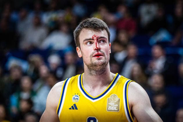Basketball Berlin 24.09.2026 Saison 2026 2027 EasyCredit BBL 1. Bundesliga Männer, Herren Alba Berlin - Skyliners Frankfurt Jonas Mattisseck (Alba Berlin, No.09)