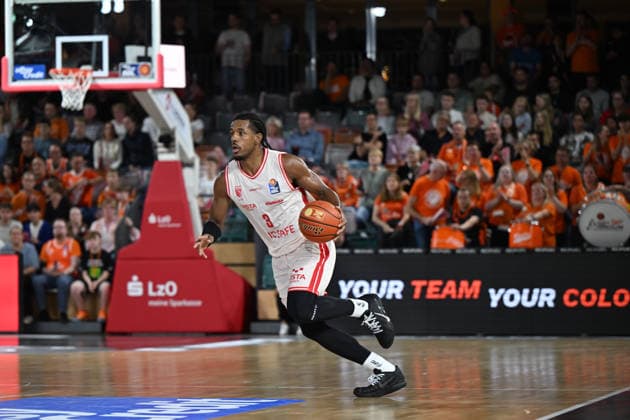 24.09.2026, GER, Basketball, Bundesliga 2.Spieltag, Saison 2026 2027, Vechta, RASTA-Dome, RASTA Vechta vs BMA365 Bamberg Baskets Jordan WRIGHT ( BMA365 Bamberg Baskets 3 ) Vechta RASTA Dome Niedersachsen Deutschland Copyright: xnordphotoxGmbHx xRojahnx