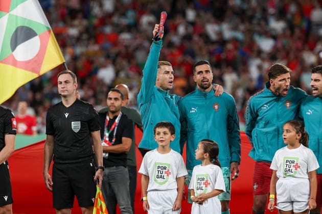Lisbon, Portugal - September 24: Cristiano Ronaldo (Portugal) come on, team during the UEFA Nations League 2026 27 League Phase Matchday 1 match between Portugal and Wales at Estadio Jose Alvalade on September 24, 2026 in Lisbon, Portugal Copyright: HMBxMedia JoaquimxFerreira