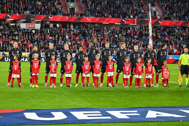 24.09.2026, Oberoesterreich Arena Linz, AUT, Uefa Nations League 2026 27 Group B - Oesterreich vs Israel, im Bild Team Austria (AUT) UEFA Nations League 2026 27 Group B Match between Austria and Israel in Linz, Austria on 2026 09 24 Linz Oberoesterreich Austria