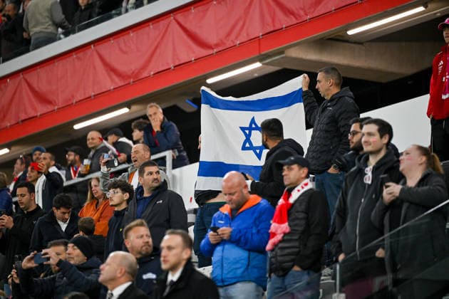 24.09.2026, Oberoesterreich Arena Linz, AUT, Uefa Nations League 2026 27 Group B - Oesterreich vs Israel, im Bild Fans - Zuschauer Team Israel (ISR) UEFA Nations League 2026 27 Group B Match between Austria and Israel in Linz, Austria on 2026 09 24 Linz Oberoesterreich Austria