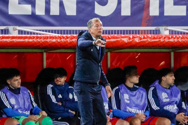 Konrad Fünfstück, Funfstuck (Liechtenstein, Trainer) , Liechtenstein, UEFA , Nations League, 1. Spieltag, Liechtenstein vs. Litauen, 24.09.2026, Vaduz Rheinpark Stadion Liechtenstein Copyright: xGrantxHubbsx