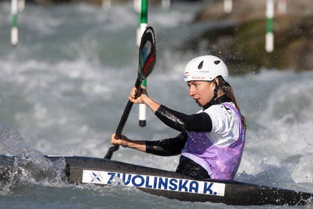 ICF Canoe Slalom European Championships Klaudia Zwolinska during ICF Canoe Slalom European Championships in Ivrea, Italy, on September 24, 2026 Ivrea Italy  Copyright: xFotoxOlimpikx originalFilename:jastrzebowski-icfcanoe260924_npYJR.jpg