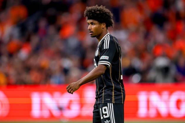 24.09.2026, Fußball, Länderspiel, Niederlande - Deutschland, Auftakt der UEFA Nations League 2026 2027, 1.Spieltag, Johan Cruijff ArenA (Amsterdam), Saison 2026 27: Karim Adeyemi (GER 19) DFB regulations prohibit any use of photographs as image sequences and or quasi-video. Niederlande