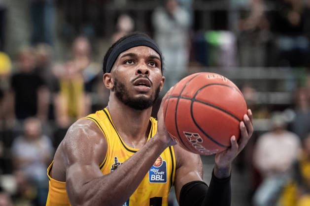 Justin Kier (MHP RIESEN Ludwigsburg, 01) GER, MHP Riesen Ludwigsburg vs. Rostock Seawolves, Basketball Bundesliga, easycredit BBL, 2. Spieltag, Spielzeit 2026 2027, 24.09.2026 GER, MHP Riesen Ludwigsburg vs. Rostock Seawolves, Basketball Bundesliga, easycredit BBL, 2. Spieltag, Spielzeit 2026 2027, 24.09.2026 Ludwigsburg Copyright: xSandyxDinkelackerx EP_SDR