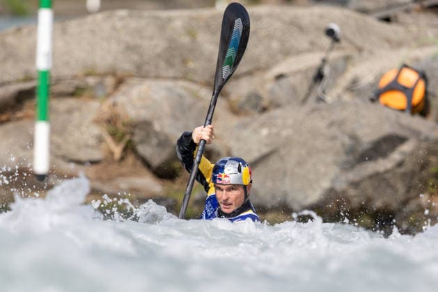 ICF Canoe Slalom European Championships Peter Kauzer during ICF Canoe Slalom European Championships in Ivrea, Italy, on September 24, 2026 Ivrea Italy  Copyright: xFotoxOlimpikx originalFilename:jastrzebowski-icfcanoe260924_npisV.jpg