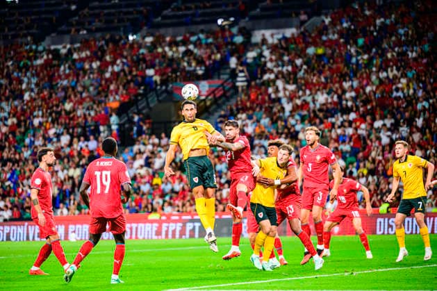 September 24, 2026, Lisbon, Lisbon, Portugal: Ben Cabango of Wales takes a shot on goal during the UEFA Nations League match between Portugal and Wales at the EstoÂ¡dio Joso Alvalade on September 24, 2026 in Lisbon, Portugal. Lisbon Portugal - ZUMAr200 20260924_zsp_r200_018 Copyright: xNunoxReisinhox