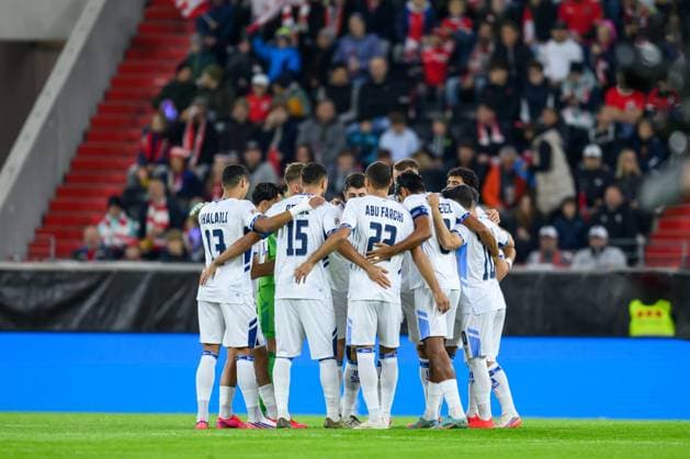 SOCCER - NL, AUT vs ISR LINZ,AUSTRIA,24.SEP.26 - SOCCER - UEFA Nations League, group stage, OEFB international match, Länderspiel, Nationalmannschaft Austria vs Israel. Image shows the team of ISR.  GEPAxpictures xDanielaxMoser